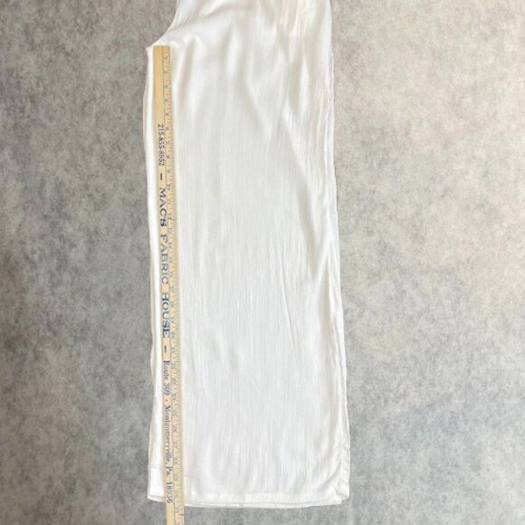 prAna Womens Swim Cover Up Size M White Wide Leg Jumpsuit Gauze Beach Swimwear - Picture 14 of 15